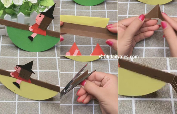 Halloween Rocking Paper Witch Craft