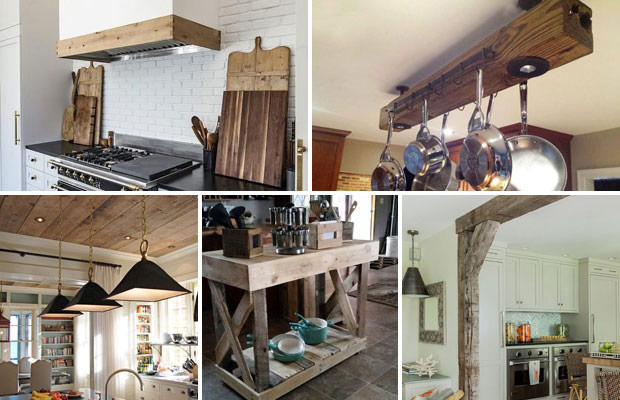 15 Ways to Spruce up Your Kitchen with Reclaimed Wood