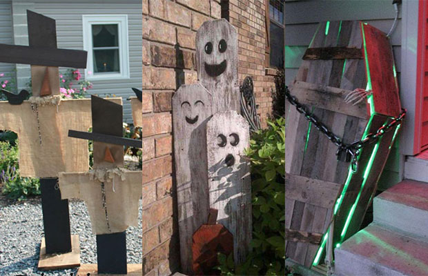 DIY Halloween Decorations Made from Wood Pallets