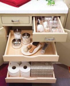 Useful Bathroom Pull-Out Storage Implements