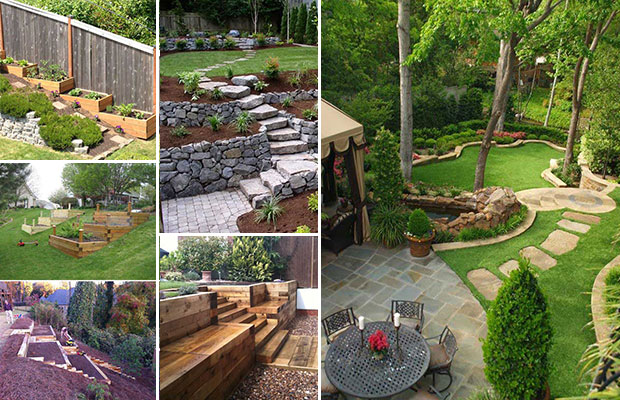 Best 22 Ideas To Landscape a Sloping Backyard & Hillside Garden