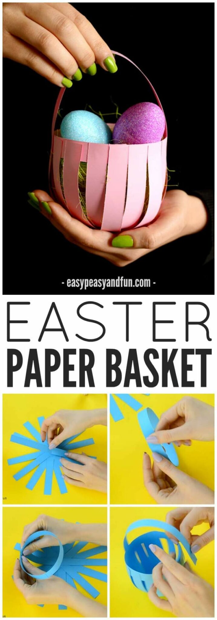 21 Adorable and Easy Paper Easter Crafts