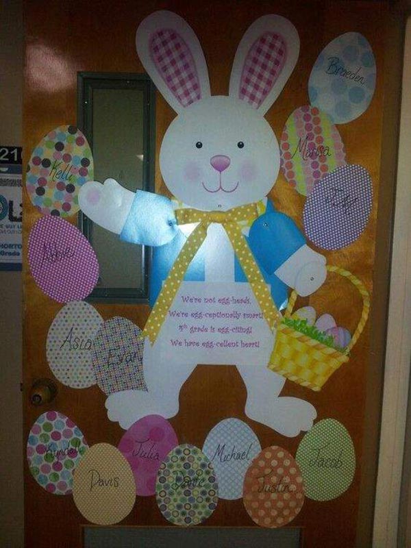 Cute Easter and Spring Decorations for Classroom Door