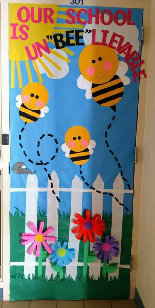 Cute Easter and Spring Decorations for Classroom Door