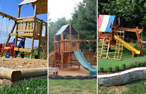 Awesome Diy Playgrounds Border Ideas, Edging Ideas For Playgrounds