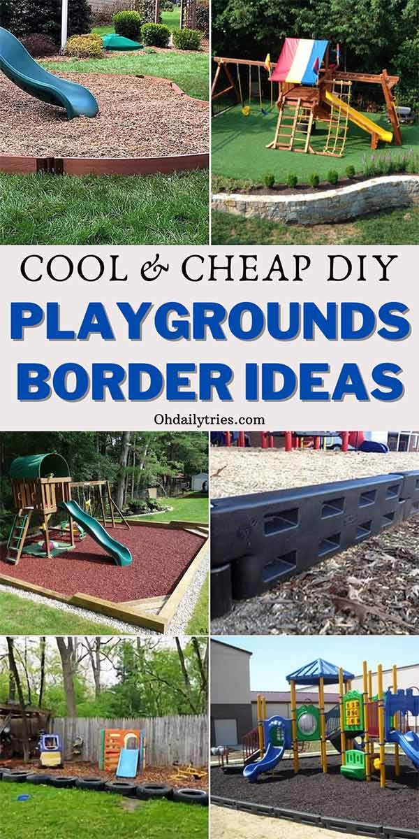 Awesome Diy Playgrounds Border Ideas, Rubber Playground Border