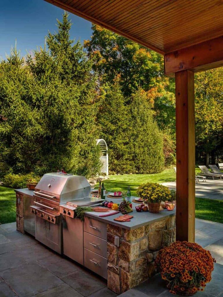 22 Innovative Farmhouse Style Outdoor Kitchens That Will Mesmerize You