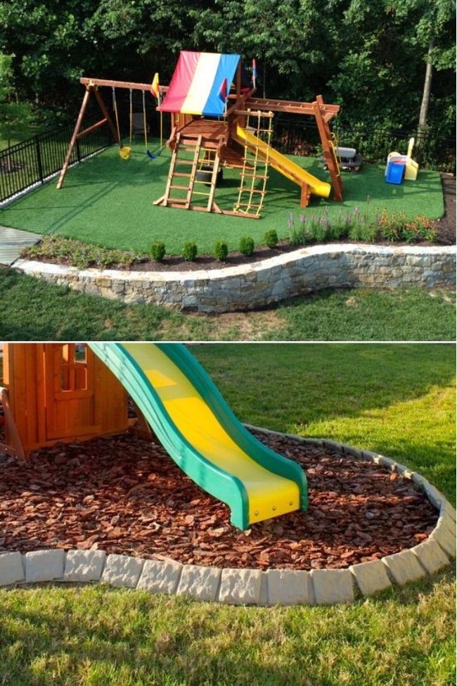 Diy Playground Border Ideas / 25 Ideas For Backyard Playground Border