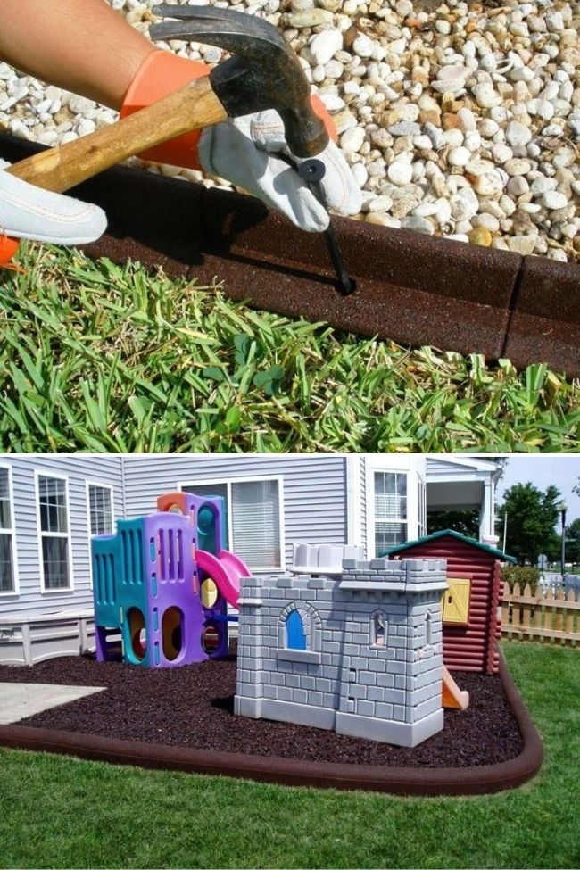 Awesome DIY Playgrounds Border Ideas