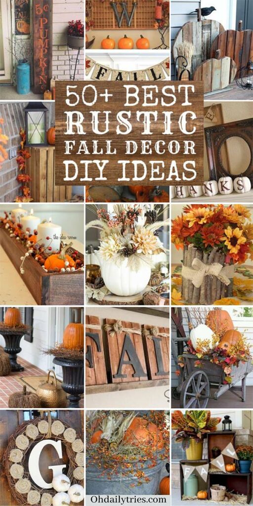 55 Creative and Simple Rustic Fall Decoration Ideas