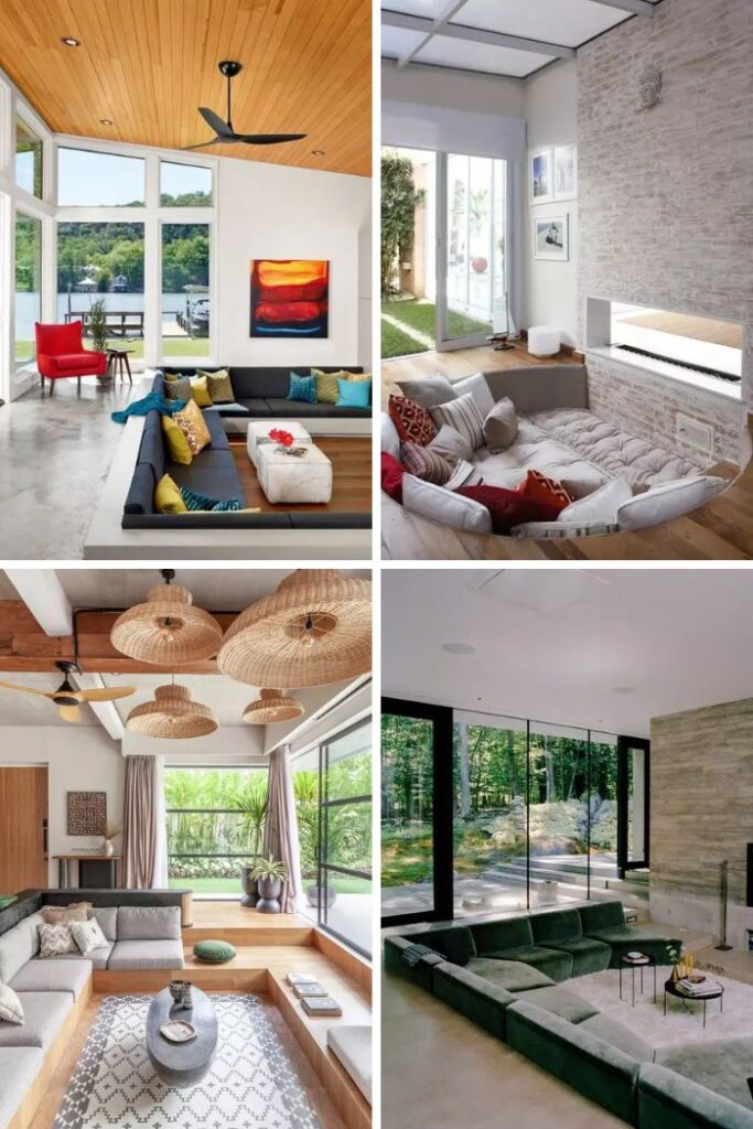 45 Indoor Conversation Pit Design Ideas for Modern Homes