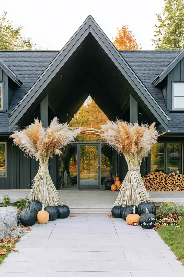 21 Rustic Fall Entryway Surrounds to Frame Your Front Door