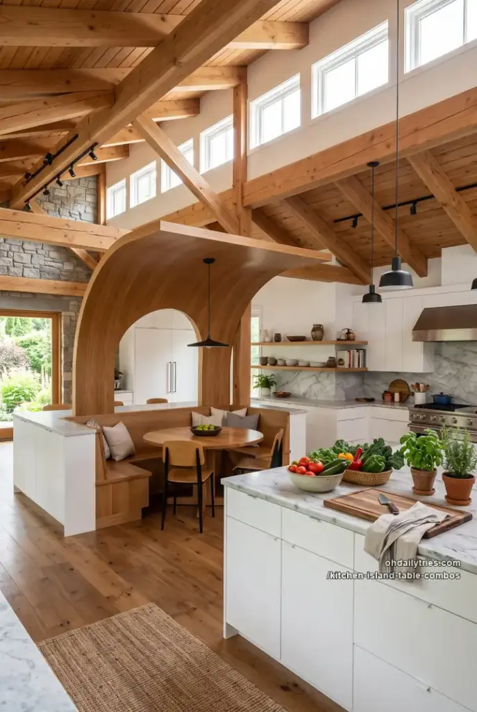15 Brilliant Island and Dining Table Combos for Better Flow