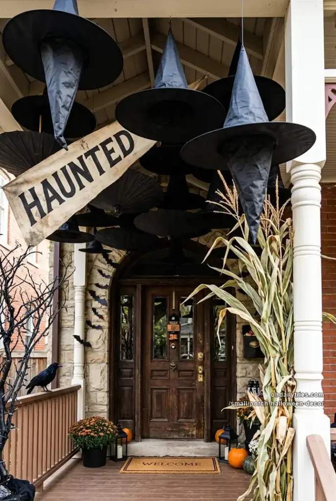 15+ Small Front Porch Halloween Decor Ideas That Maximize Impact