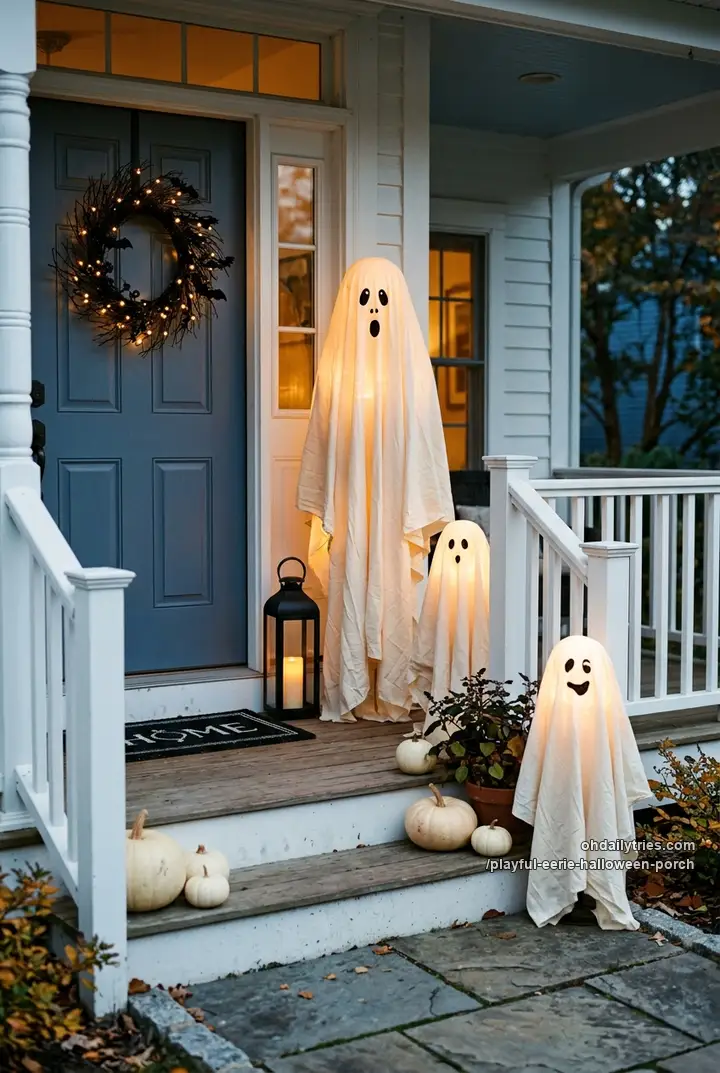 15 Eerie Halloween Porch Decor Ideas for a Playful Front Entrance